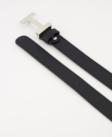 Kastgeluk  classic riem met zilveren buckle